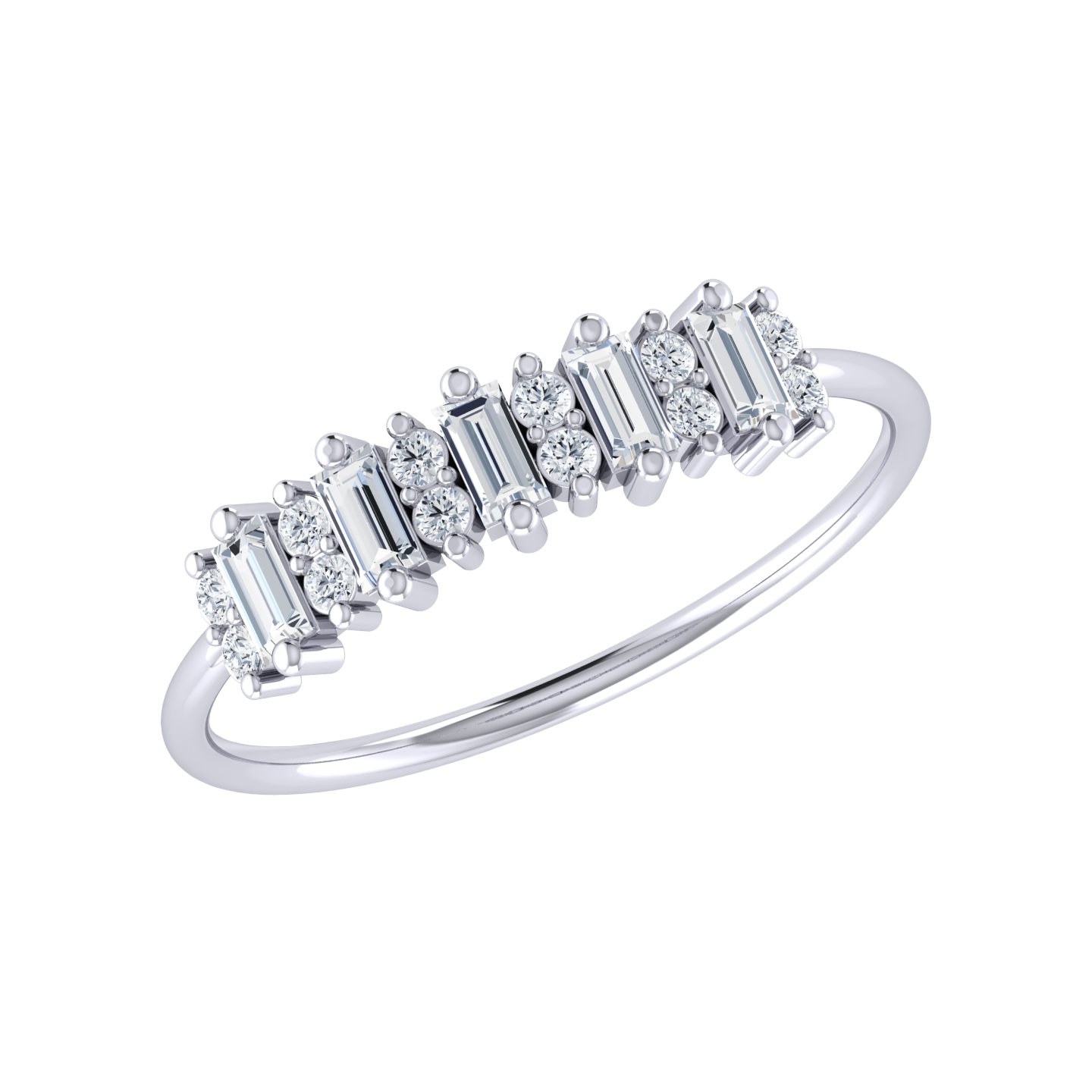 Gem Galore White Gold Lab Grown Diamond